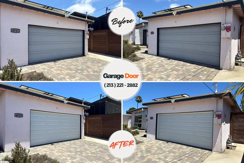 Before and after: garage door repair Judson, SC